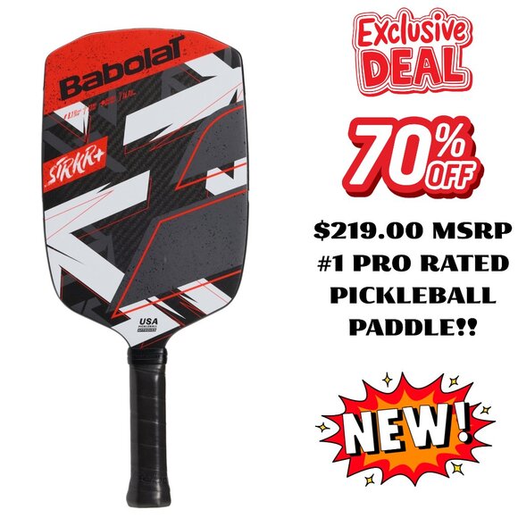BRAND NEW Babolat STRKR Pickleball Paddle #1 Rated Pro - $219 MSRP - Free Ship!! - Picture 1 of 9